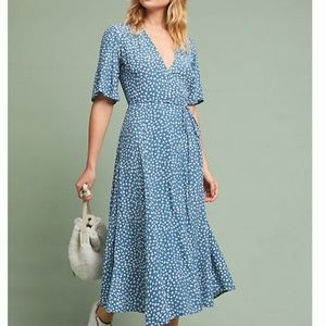 Faithfull Daytime Floral Midi Wrap Dress